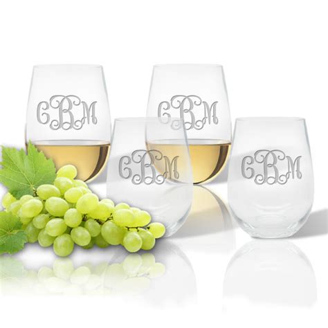 Personalized Unbreakable Acrylic Stemless Wine Glasses