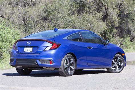 2016 Honda Civic Cars Blue Coupe Wallpapers Hd Desktop And