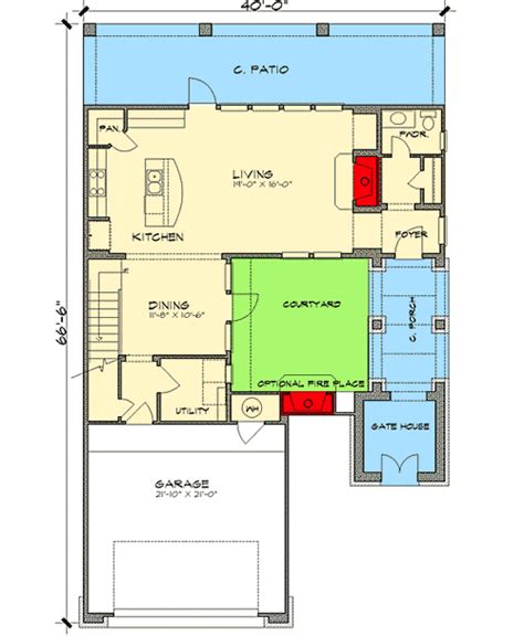 Spanish house plans reached their height of popularity in the 1920's and early 1940's. Spanish Courtyard Home Plan - 36817JG | Architectural Designs - House Plans