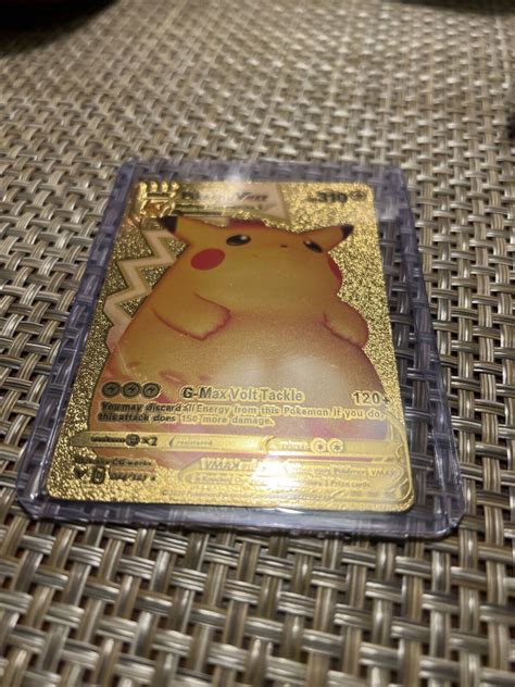 Mavin Pikachu Vmax Gigantamax Gold Pokemon Card Sexiz Pix