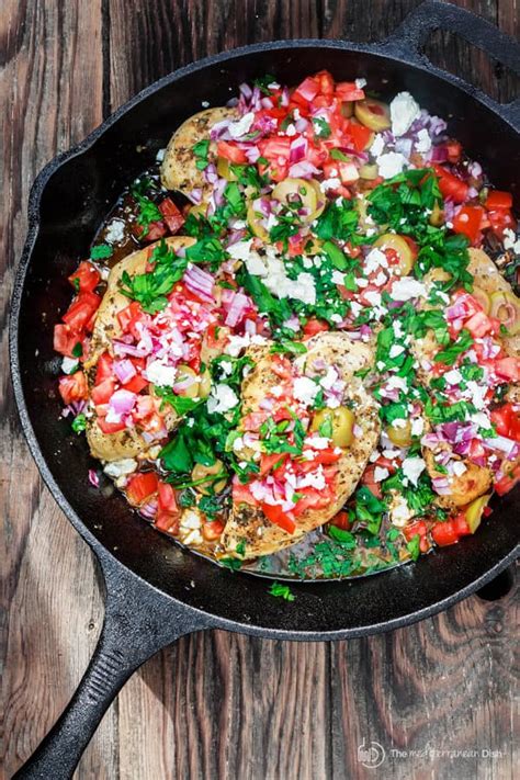 One Skillet Mediterranean Chicken Recipe The