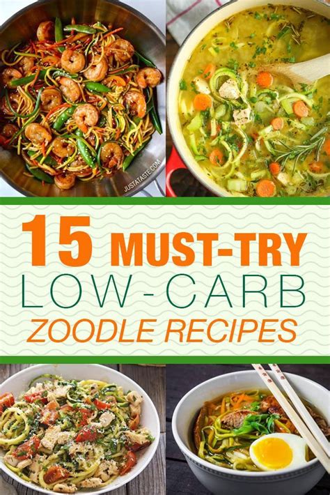 15 Must Try Zucchini Spaghetti Recipes Zoodle Recipes Low Carb