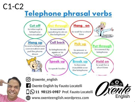 Telephone Phrasal Verbs Oxente English