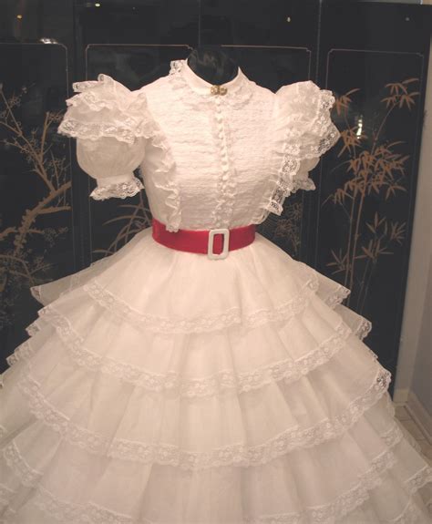 Scarlett Ohara Alternate White Ruffles And Lace Dress This Gown Is