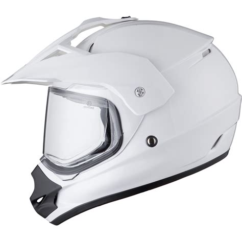 Thh Tx 13 Solid Plain White Dual Sport Helmet Ds Mx Motocross