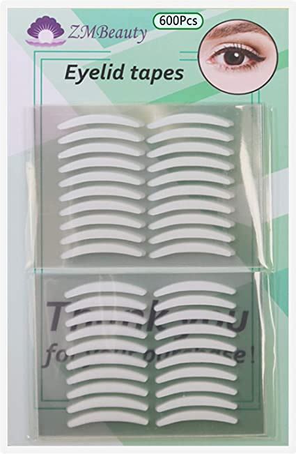600pcs 300 Pairs Invisible Slim Single Sided Eyelid Tapes Stickers