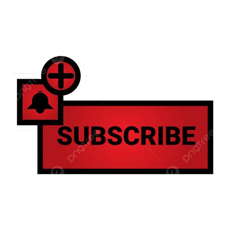 Youtube Subscribe Button Clipart Vector Subscribe Youtube Bell And