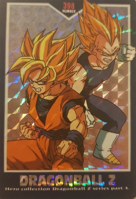 Relive the story of goku and other z fighters in dragon ball z: Card number 398 - Dragon Ball Z Hero Collection Series Part 4 Dragon Ball trading card 398