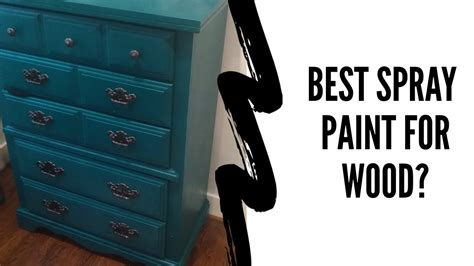 Spray Painting Furniture The Best Spray Paint For Wood Youtube