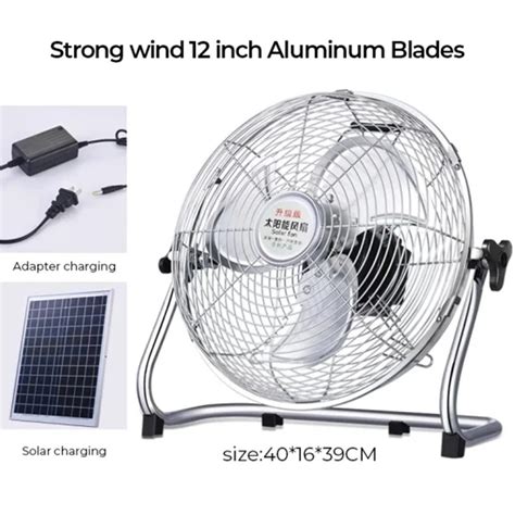 Bright Oem 2 Powered 5 Blades 16 Inch 9v Solar Dc Pedestal Solar Stand Fan With Bulb Output