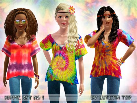 The Sims Resource Hippie Set No 1