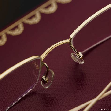 Cartier Solid 18k Yellow Gold Optical Eyeglasses