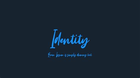 Identity Font Download Free For Desktop And Webfont