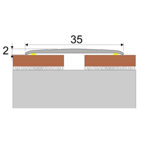 A54 13mm Anodised Aluminium Threshold Trim T Bar Transition Strip For