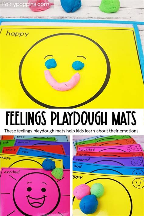 These Feelings And Emotions Play Dough Mats Help Teach Social Emotional Skills In A Hands On Way