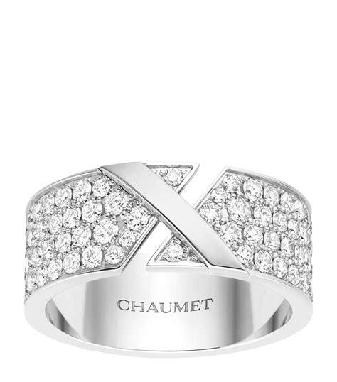 Chaumet White Gold And Diamond Liens Évidence Ring Harrods Uk