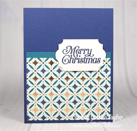 Super Easy Christmas Cards With Patterned Paper Ink It Up With