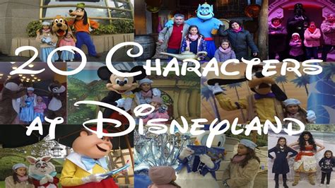 Meet And Greets 20 Characters At Disneyland Paris 🏰 🌠 Youtube