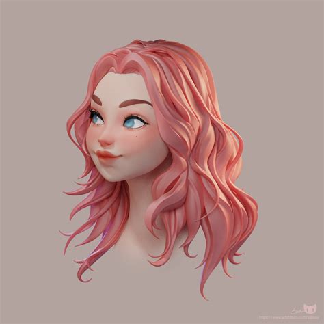 Artstation Pink Hair Girl