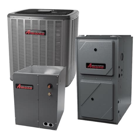 Amana Amvc96 2 Ton 18 Seer 17 In Air Conditioner And 60k Btu 96 Gas