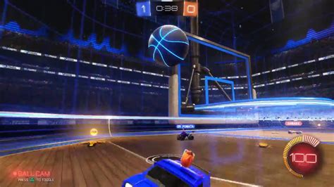 Rocket League Basketball Mode Lucky Shot Youtube