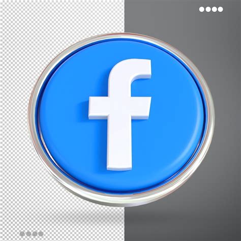 Premium Psd Facebook Logo Social Media 3d Styles