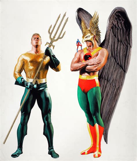 Aquaman And Hawkman Alex Ross Comic Books Art Aquaman