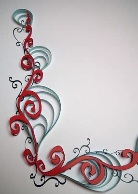 Quilled Calligraphic Border Paper Quilling For Beginners Origami And