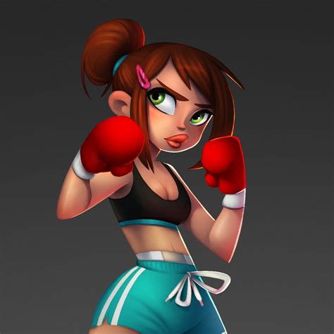 Artstation Boxer Girl Ilaria Sposetti