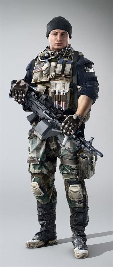 High Resolution Battlefield 4 Tombstone Squad Character Renders And