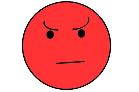 Angry Red Smiley Face Clipart Best
