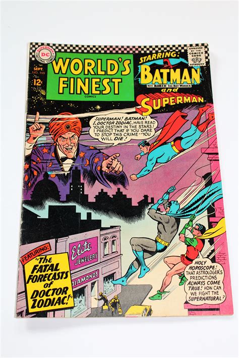 Comic Book Worlds Finest Dc Comics 160 Sept 1966 Silver Age