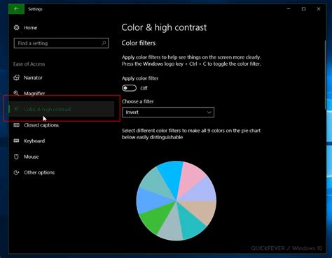 How To Enable Color Filters On Windows 10