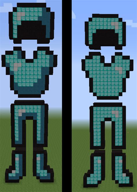 Check spelling or type a new query. Diamond armor Minecraft Pixel art by Silvertail108 on ...