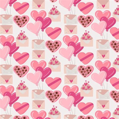 Vector Valentines Day Seamless Pattern 274050 Vector Art At Vecteezy