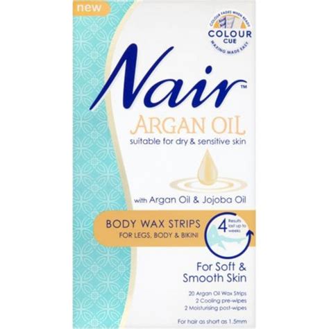 Nair Body Wax Strips With Argan Oil 20τμχ Patistas Cosmetics
