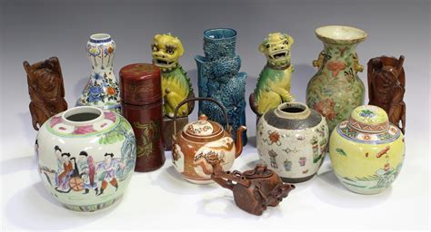 A Collection Of Chinese Pottery And Works Of Art 19th Century And