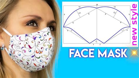 😷 How To Make A Face Mask 😷 Face Mask Pattern Face Mask Sewing
