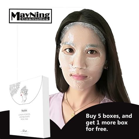 Luxury Hydrogel Lace Rejuvenate Facial Mask 3pcsbox Hydrogel Mask Hydrate Skin Bright