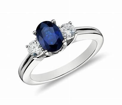 Sapphire Ring Diamond Gold Rings 18k Gemstone