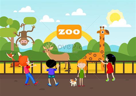 Gambar Kartun Mini Zoo Erfurt Germany Children High Resolution Stock