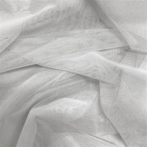 White Performance Stretch Mesh Pine Crest Fabrics