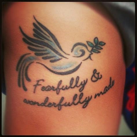 My First Tat Fearfully And Wonderfully Made Psalm 13914 Tattoo