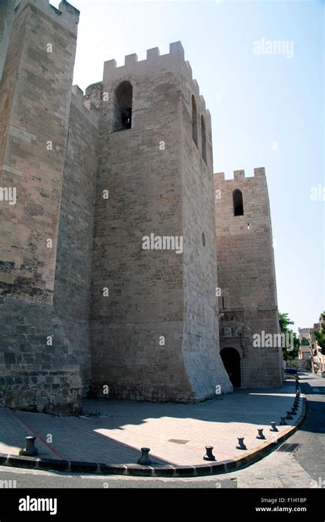 The Fortified Tower Of The Abbey Of St Victor Marseille France Stock