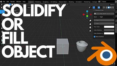 How To Solidify The Object In Blender How To Fill The Object In