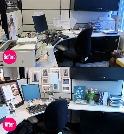 Working in a cubicle or at a small desk for that matter can sometimes be less than pleasant. The 25+ best Work cubicle ideas on Pinterest | Work desk ...