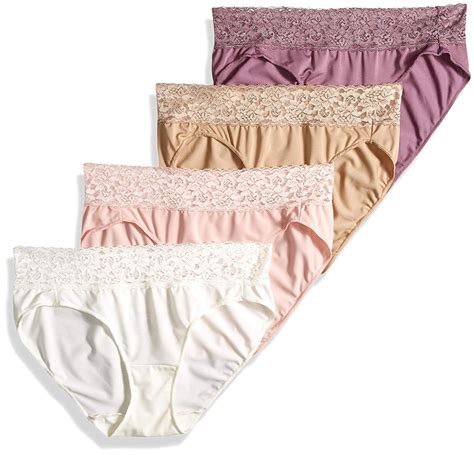 Hanes Women S Invisible Lace Waist Bikini Panties Assorted Assorted