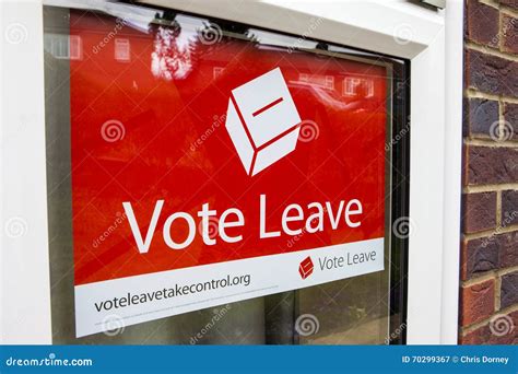 Vote Leave Campaign Poster Editorial Photography Image Of Government