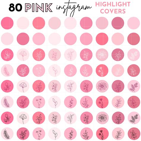 Pink Floral Instagram Highlight Cover Icons Sammy Travis Creative
