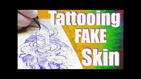 How To Tattoo Fake Skin For Beginners 👀